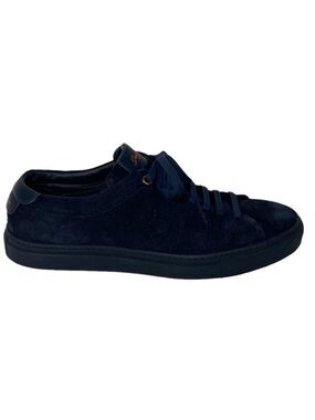 GoodMan Brand Blue‎ Suede Sneakers Size 8 Edge Leather Made In Italy Nordstrom
